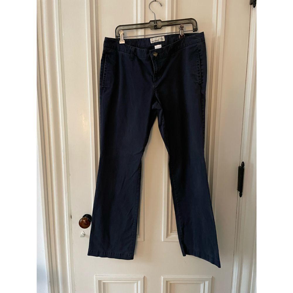 Old Navy navy clues wide leg cotton pants 12